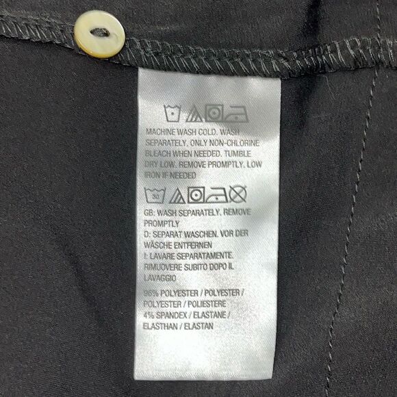 DENNIS by DENNIS BASSO Italia Knit Front Button Cardigan W/Animal Print Hem Med - Picture 7 of 8